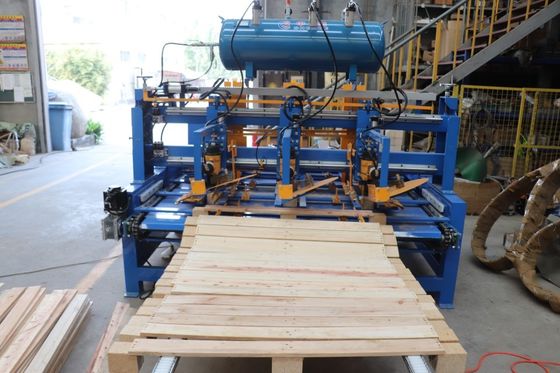 Woodworking Machinery Pallet Machine Production Line Sawmill Plywood Foot Pier Cutting Machine For Cutting And Nailing