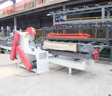 Heavy Duty Circular Twin Blades Lumber Saw Mill Auto Feeding Sawmill Machine