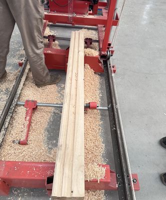 Solid Wood Woodworking Moulder Automatic Thickness Planer Matched on Portable Sawmill Rail