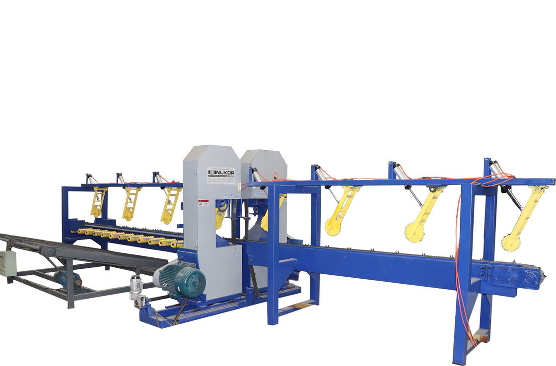 Twin Vertical Band Sawmill Machine,Log Cutting Twin Blade Vertical Saw Machine