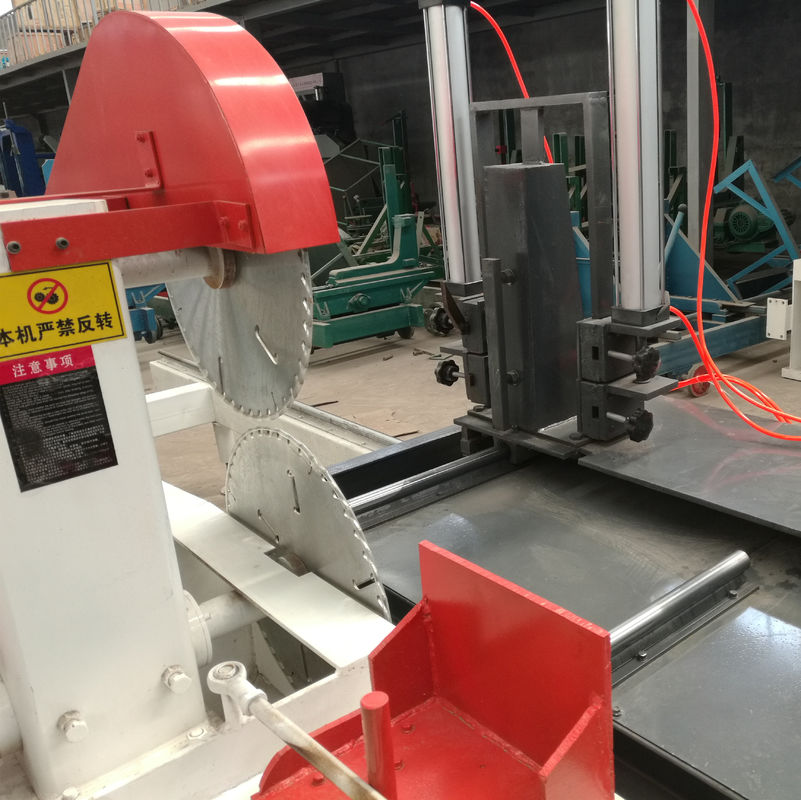 Twin Blade Wood Processor Circular Sawmill with Log Carriage for Logs Cutting