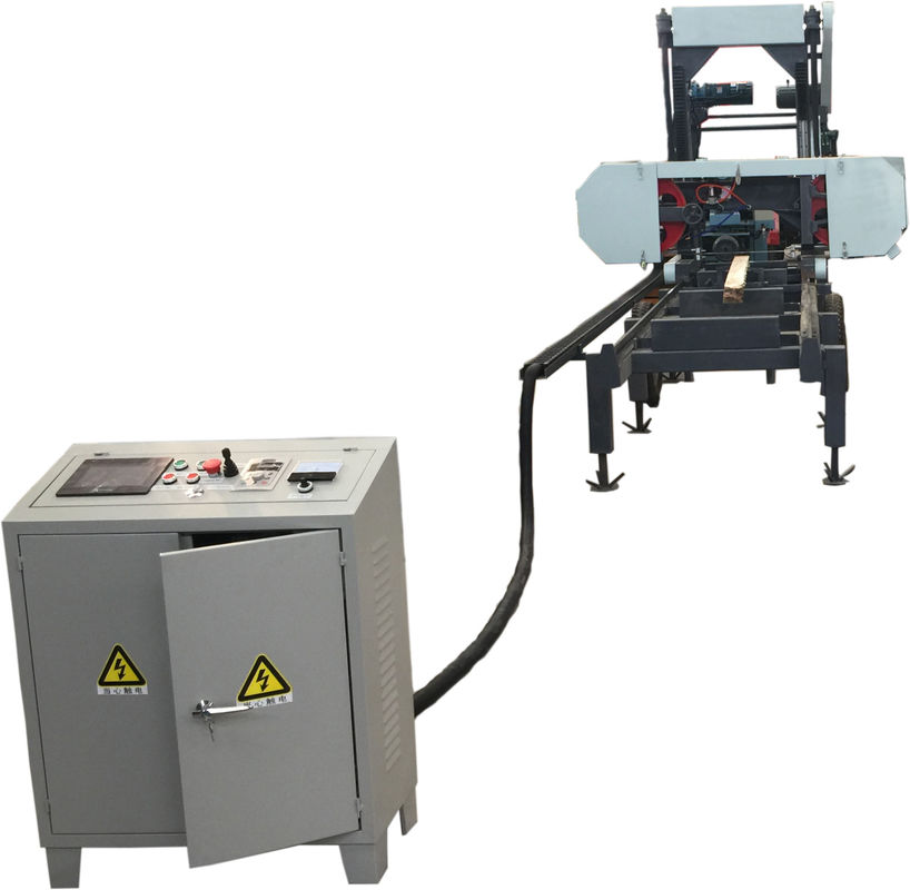 Portable round log slicing Horizontal Band Saw Mill Machine In Fiji