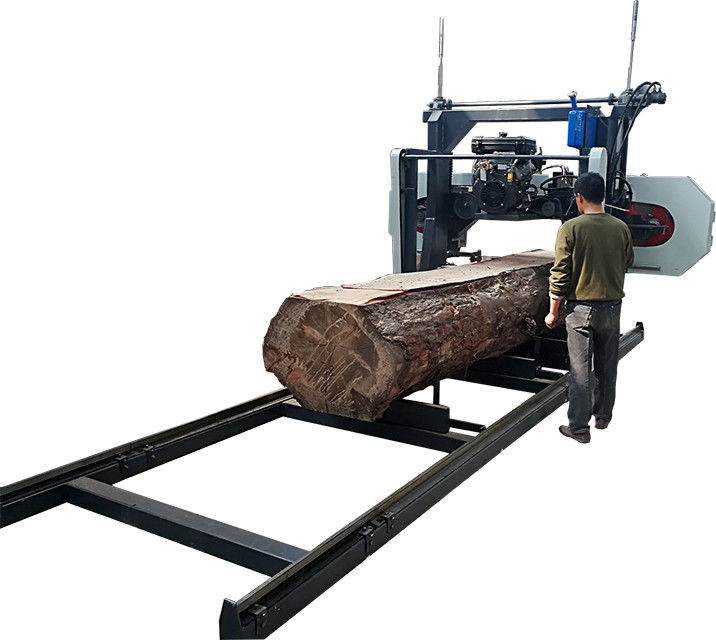 Horizontal hard log cutting diesel portable sawmill /Log cutting band saw
