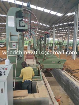 60'' Ağır CNC Ahşap Çakmak Makine Dikey Bant Çakmak Tesisi Ticari Kütük Kesme Çakmak Ağaç için