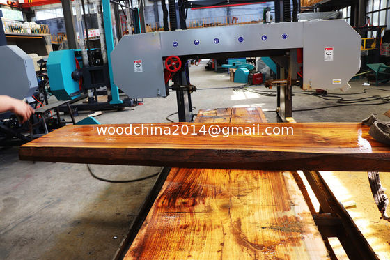 MJ1300 Wood Portable Sawmill 18.5kw Log Band Sawmill With Diesel Engine