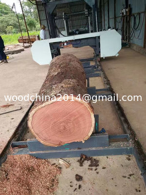 Horizontal bandsaw mill Portable Sawmill for big size wood cutting, Portable wood saw machine