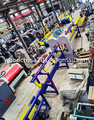 Otomatik Dikey Çift Blade Çakmak Bandsaw Mill Makine Ahşap İşleme Makineleri için Çakmak