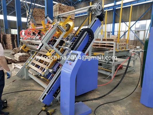 ABD Tarzı Ahşap Palet Çivileme Makinesi Ahşap Palet Üretim Hattı Yapımı