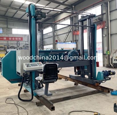 Çift sütun yatay ahşap bant testere makinesi MJ2500 Heavy Duty Bandsaw Mill