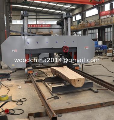 Büyük Ahşap İşleme Taşınabilir Horizontal Band Çakmak Çubuk Kesme Makinesi