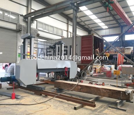 Büyük Ahşap İşleme Taşınabilir Horizontal Band Çakmak Çubuk Kesme Makinesi