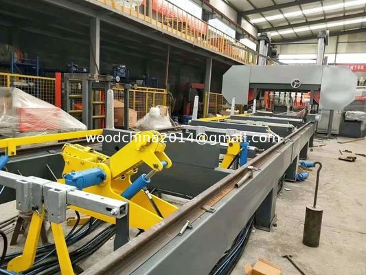 Yatay Hidrolik Otomatik Ahşap Çakmak Makineleri Bandsaw Çakmak Çakmak Çakmak