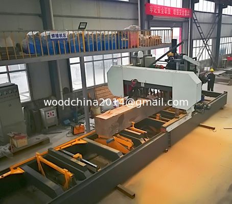 Yatay Hidrolik Otomatik Ahşap Çakmak Makineleri Bandsaw Çakmak Çakmak Çakmak