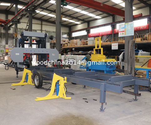 Ahşap Kesme, Otomatik Ahşap Şerit Testere için CNC Taşınabilir Şerit Hızar Makinesi