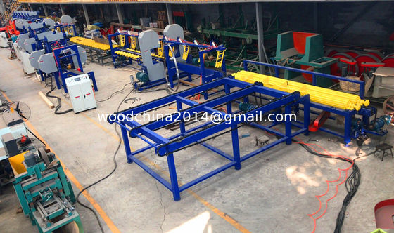 Double Blades Wood Cutting Vertical Bandsaw Mills Sawmill Production Line