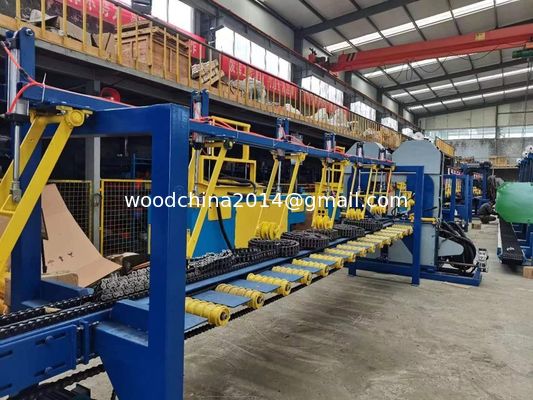Otomatik Dikey Çift Başlı Bandsaw Çakmak Çakma hattı Ahşap Çakma Makinesi