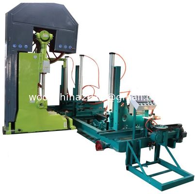 60'' Ağır CNC Ahşap Çakmak Makine Dikey Bant Çakmak Tesisi Ticari Kütük Kesme Çakmak Ağaç için