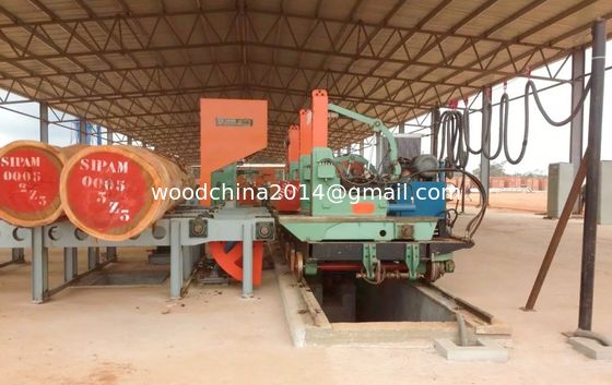 60'' Ağır CNC Ahşap Çakmak Makine Dikey Bant Çakmak Tesisi Ticari Kütük Kesme Çakmak Ağaç için