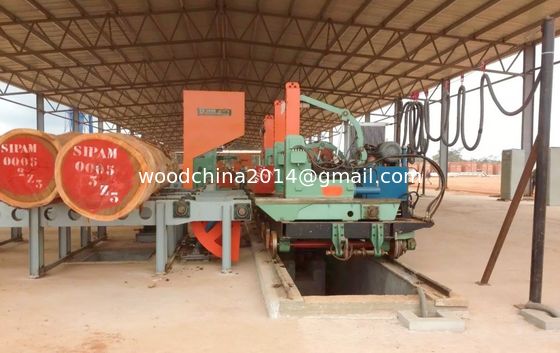 60'' Heavy-duty CNC Wood Saw Machine Vertical Band Sawmill Commercial Log Cut Saw for timber