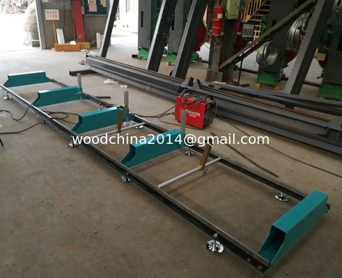 Wood cutting saw machines gas / diesel / electric portable wheels trailer sawmill ,horizontal bandsaw sawmill machine