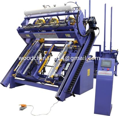 Ahşap Stringer Palet Bloku Yapma Makinesi, Palet Çivileme Makinesi