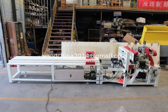 7.5KW Otomatik CNC Ahşap Palet Ayak Pier Yapma Makinesi 40-120MM Kalınlık 40-100MM Genişlik