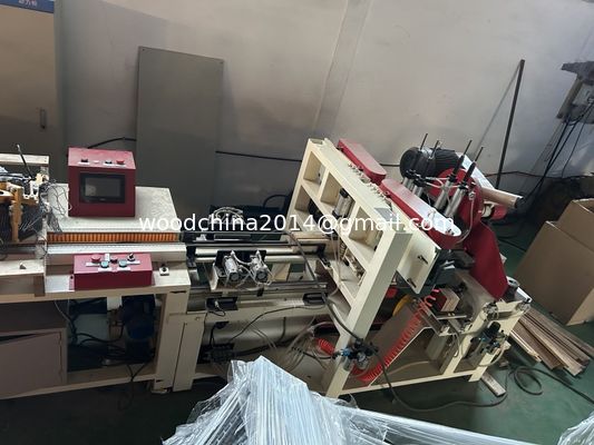 7.5KW Otomatik CNC Ahşap Palet Ayak Pier Yapma Makinesi 40-120MM Kalınlık 40-100MM Genişlik