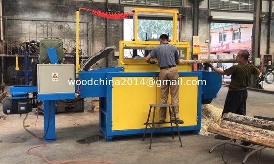 Saatte 1500KG Ahşap Planer Makinesi Tavuk Yatakları Yapma Makinesi Meşe Zeytin Ağacı Ahşap Çubukları Makine