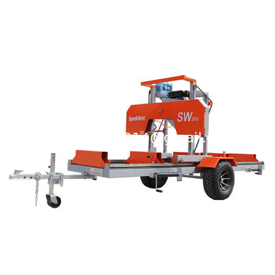 Yatay Testere Band Çakmak Odun Kesme Makinesi Mini Band Çakmak Makinesi SW26 Ve SW36 Taşınabilir Band Çakmak