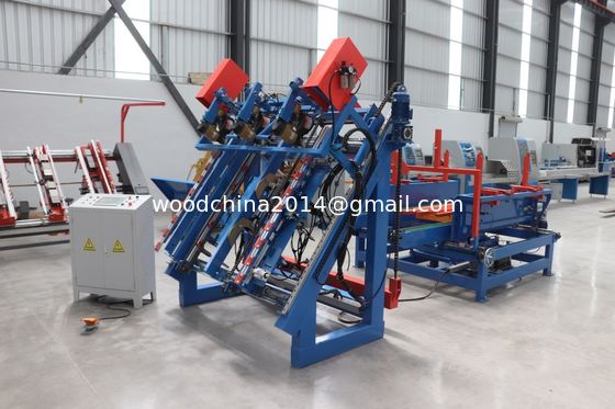 Yarım Otomatik Amerikan Palet Çivileme Makinesi Stringer Palet Yapma Makinesi