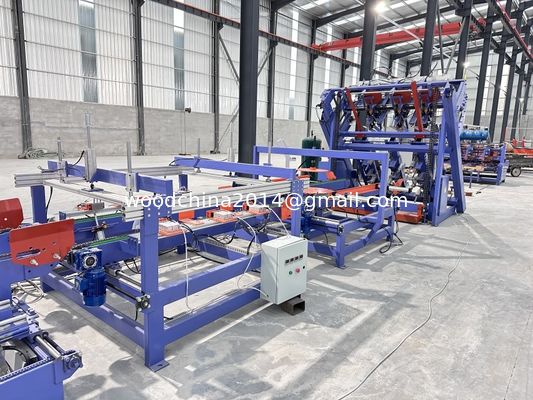 Otomatik Euro Blok Ahşap Palet çivileme üretim hattı Avrupa Palet Yapma Makinesi için Otomatik hattı