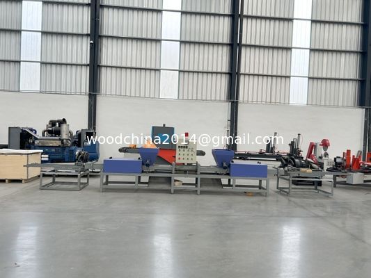 Yeni Otomatik 2 Başlı Ahşap Çip Görme Toz Blok Makinesi Ahşap Palet Yapma Makinesi