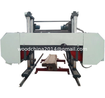 Dia 2500mm CNC Yatay Otomatik Ahşap Bandsaw Makine Afrika Çubuk Kesimi için Band Gördü
