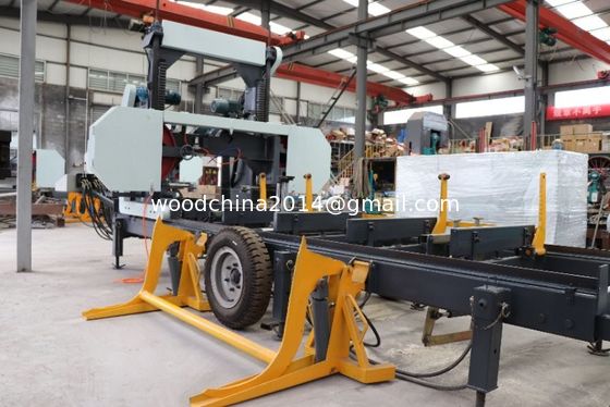 Ahşap Testere Makinesi MJ1000 Benzin ahşap kesme bant testere testere makineleri benzin/dizel motor taşınabilir testere