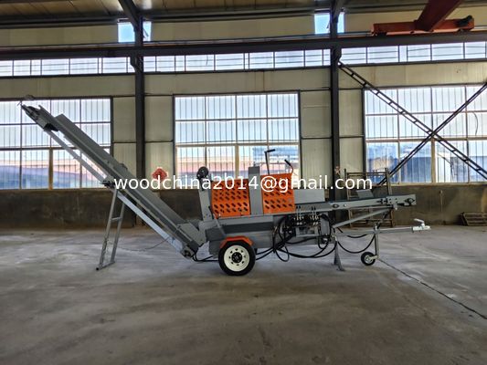15 HP benzinli motor ve 4800 rpm testere motoru ile tarım ahşap işleme kütük bölücü
