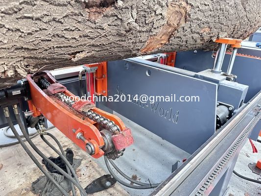 Tam otomatik yatay hidrolik bant testere makinesi 1000mm ahşap için