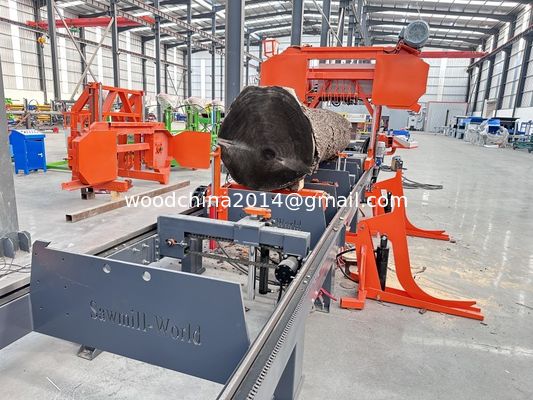 Tam otomatik yatay hidrolik bant testere makinesi 1000mm ahşap için