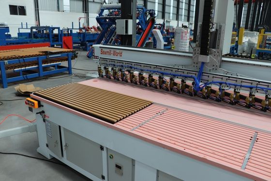 Saatlik Kapasite 100pcs Akustik Panel çivileme makinesi Ses yalıtım panelleri yapma makinesi