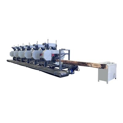 2 ila 300 mm Testere Yüksekliği ve 700 mm Testere Tekerleği Çapına Sahip Çok Kafalı Yatay Bant Testereler