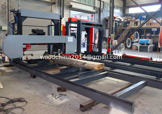 Dizel taşınabilir kereste fabrikası, Dizel motor yatay ahşap şerit testere
