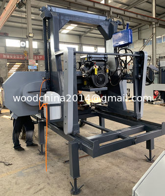 Diesel portable sawmill, Diesel engine horizontal wood band saw