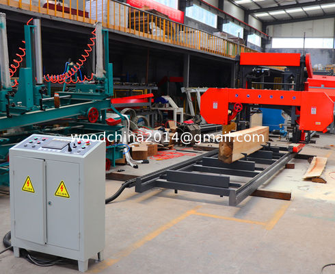 Ahşap Kesme, Otomatik Ahşap Şerit Testere için CNC Taşınabilir Şerit Hızar Makinesi