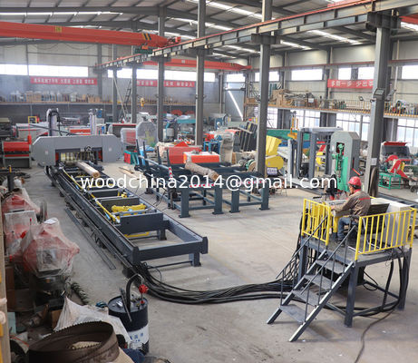 Yatay Hidrolik Otomatik Ahşap Çakmak Makineleri Bandsaw Çakmak Çakmak Çakmak