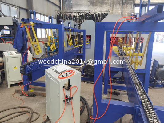 High Precision Wood Cutting Vertical Band Saw Twin Head Vertical Log Band Sawmill